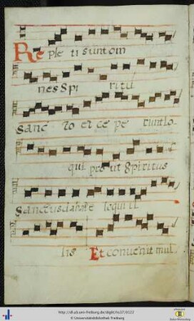[58v - 59r] Antiphonen (Nachtrag, 17. Jh.).