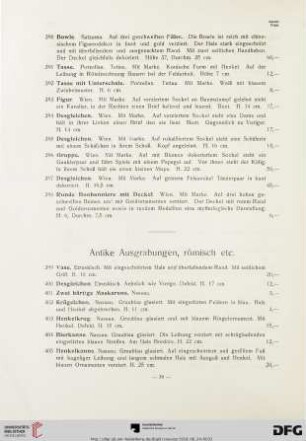 Antike Ausgrabungen, römisch etc. (Nr. 399 - 502)