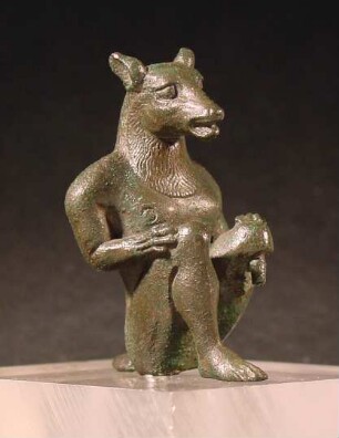 Etruskische Statuette eines hockenden Todesdämons