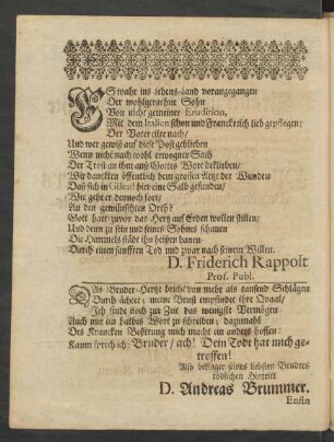 Es wahr ins Lebens-Land vorangegangen [...]