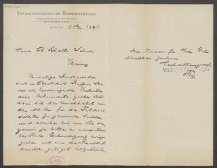 Brief an B. Schott's Söhne : 02.12.1895