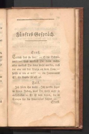 Fünftes Gespräch.