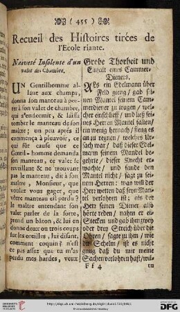 Recueil des Histoires tirées de l’Ecole riante
