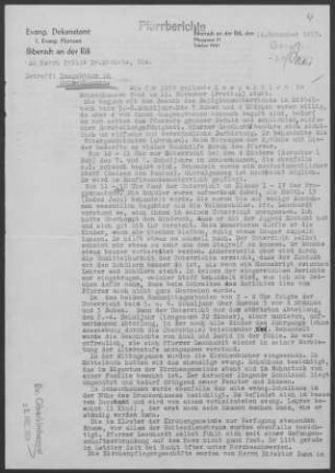 Ochsenhausen mit Diaspora: Inspektionsbericht 1958
