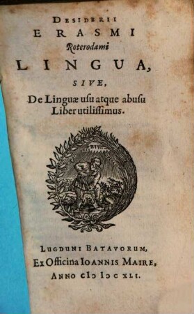 Lingua ... : opus novum