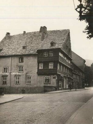 Buntes Haus : Goslar, Hoher Weg 3, Wohnhaus und ehemalige Kapelle St. Spiritus der Deutschordens Ritter