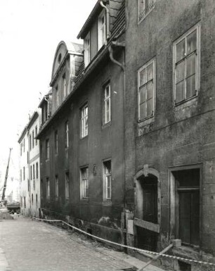 Meißen-Altstadt, Webergasse 10. Brauhaus (Wohnhaus) (bezeichnet 1569 und 1913)