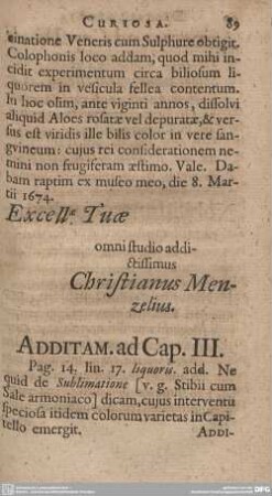 ADDITAM. ad Cap. III.