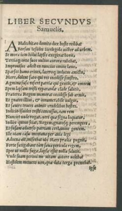 Liber Secundus Samuelis.