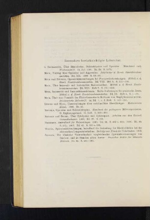 Besonders berücksichtigte Literatur.
