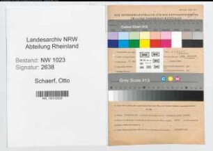 Entnazifizierung Otto Schaerf , geb. 08.02.1892 (Postsekretaer)