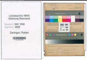 Entnazifizierung Robert Zartingen , geb. 18.05.1909 (Baecker)