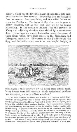 Incident during the Morayshire Floods.