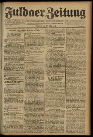 Ausgabe vom Dienstag, den 29. Mai 1917.