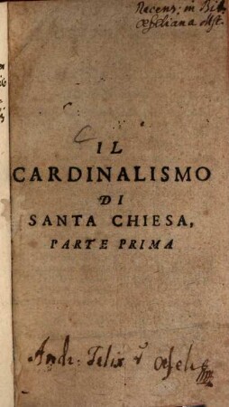 Il cardinalismo di santa chiesa, 1
