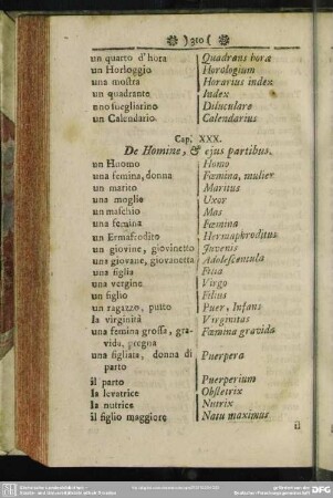 Cap. XXX. De Homine, & ejus partibus