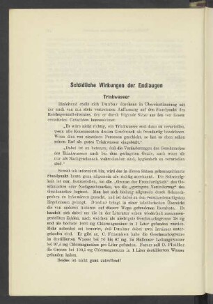 Schädliche Wirkungen der Endlaugen