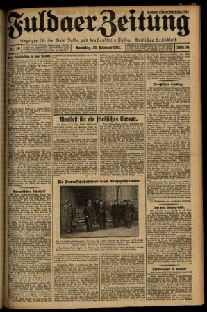 Ausgabe vom Samstag, den 28. Februar 1931.
