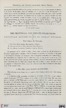 10: The provincial and private collections of egyptian antiquities in Great Britain