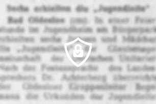 Sechs erhielten die "Jugendleite"