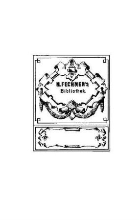 Exlibris: M. Fechner's Bibliothek