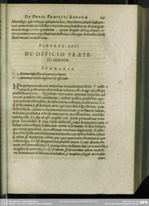 Titulus XLII. De Officio Praefecti annonae