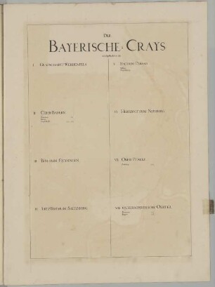Der Bayerische Crays wird getheilet in die ...