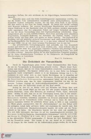 5: Die Örtlichkeit der Varusschlacht