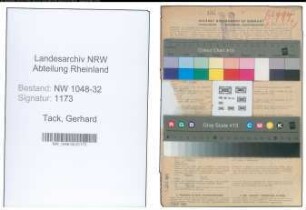 Entnazifizierung Gerhard Tack , geb. 18.03.1895 (Kaufmann)