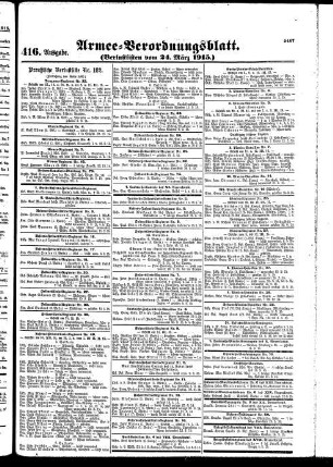 416.Ausgabe. Mittwoch, 24. März 1915