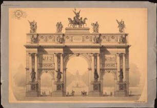 Triumphbogen: Vorderansicht