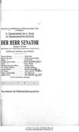 Der Herr Senator