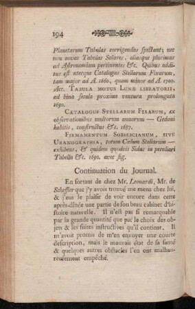 Continuation du Journal.