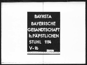 Briefwechsel mit Freiherrn von Burresheim