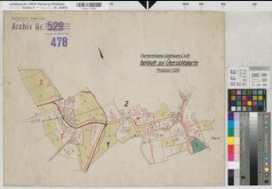 Landhausen (Hemer), Flurbereinigung Landhausen, Übersichtskarte, Beiblatt