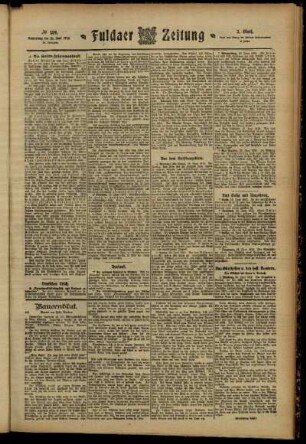 Zweite Ausgabe vom Donnerstag, den 20. Juni 1912.