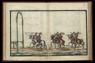 [Abb. 30v 31r] Vier Trompeter zu Pferde