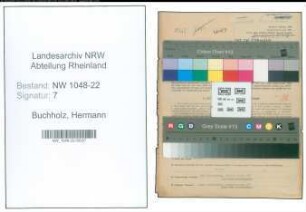 Entnazifizierung Hermann Buchholz , geb. 23.07.1908 (Kaufmaennischer Angestellter)