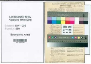 Entnazifizierung Anna Boemanns , geb. 25.12.1904 ()