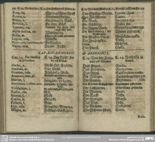Cap. XIV. De Herbis & Arboribus