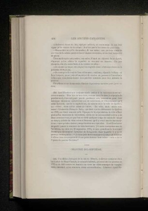 Notes du Chapitre Chapitre Dix-Septieme