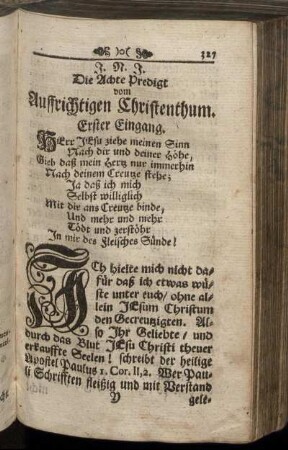 Die Achte Predigt vom Auffrichtigen Christenthum.