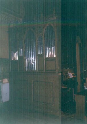Orgel von Friedrich Hermann Lütkemüller (1856 für die Heilig-Geist-Kirche Wittstock). Malchow (Mecklenburg), Orgelmuseum in der Klosterkirche