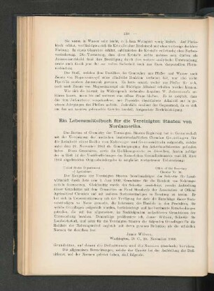 Ein Lebensmittelbuch für die Vereinigten Staaten von Nordamerika.