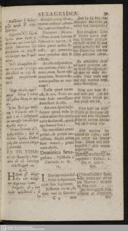Dominica Sexagesimae : Epistola 2. Corinth. 11 & 12