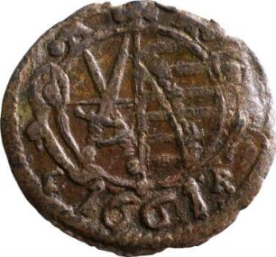 Münze, Pfennig, 1661