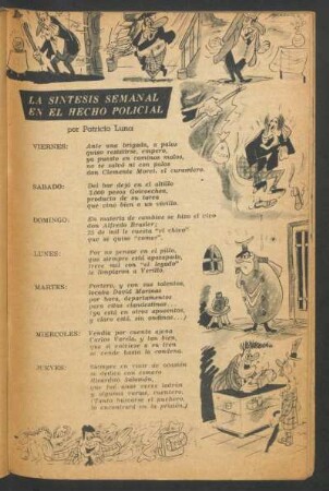 La síntesis semanal en el hecho policial