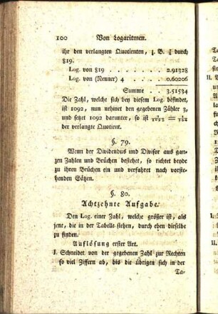 Achtzehnte Aufgabe