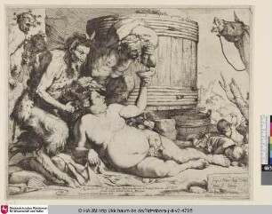 [Silène; Silenus at the Wine Vat; Der betrunkene Silen]