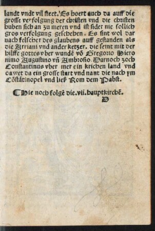 Hie noch folgen die .vii. hauptkirchen.